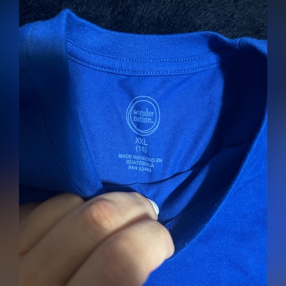 💰2/$10 Wonder Nation blue kids t-shirt-size xxl - Picture 3 of 6